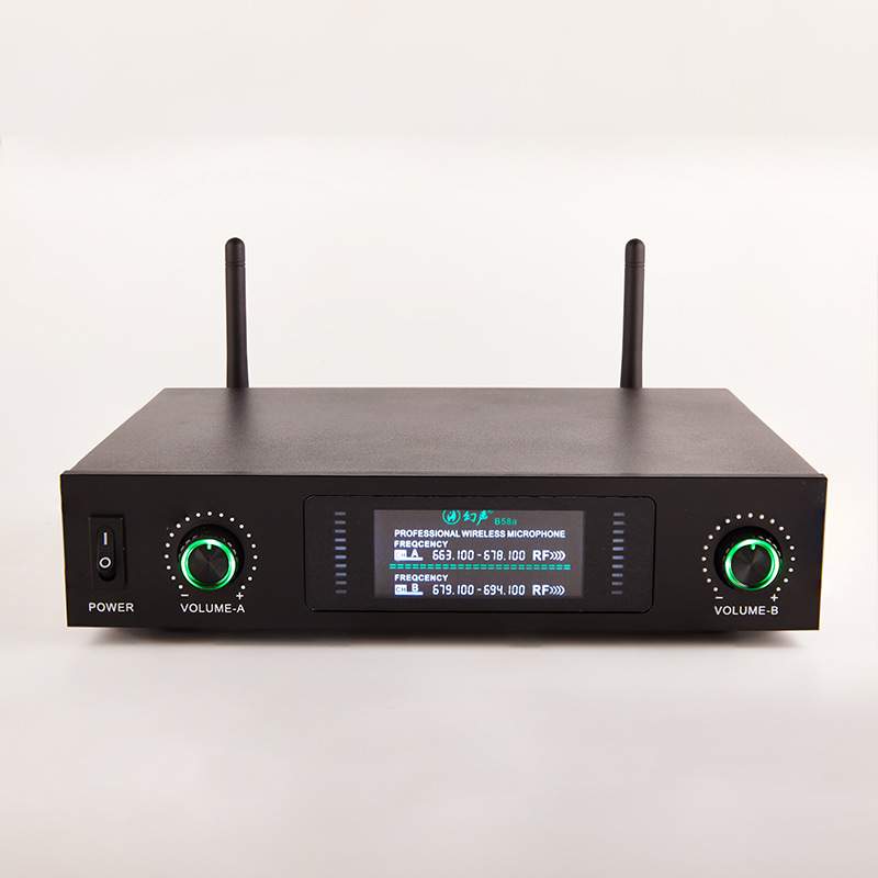 幻声B58专业版麦克风一拖二家用唱歌k歌连接音响直播KTV舞台