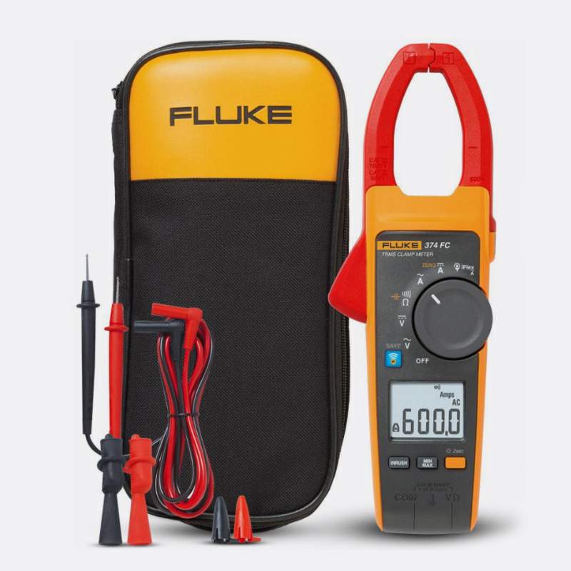 Fluke 374真均方根交流直流钳型表374FC带无线功能数字钳形表