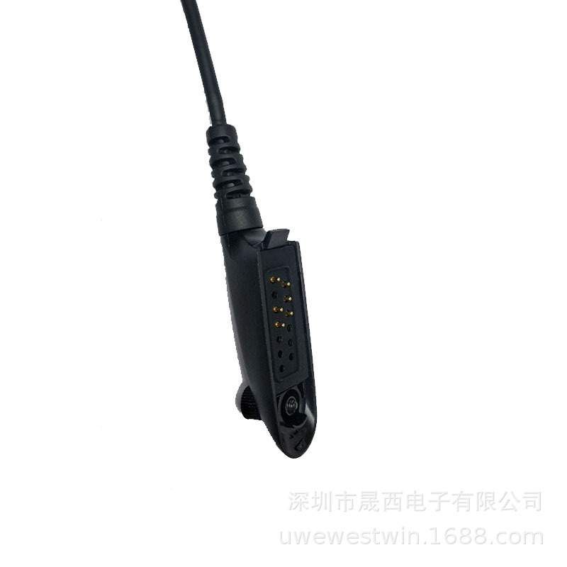 摩 托罗拉GP328音频连接线 呼吸面罩线6航空头通信线 PU线有线