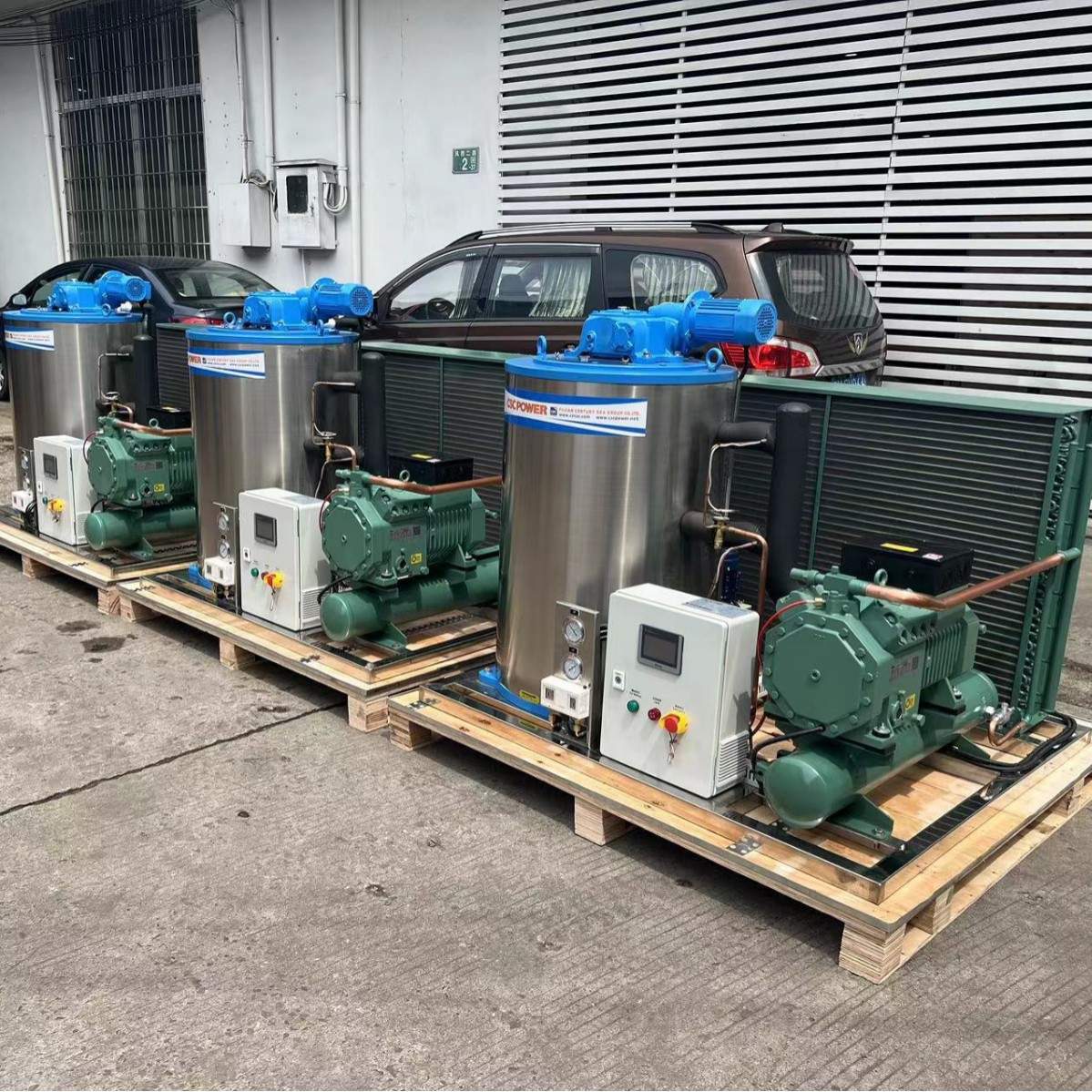 制冰蒸发器 2吨片冰蒸发器水产冷冻保鲜片冰蒸发器