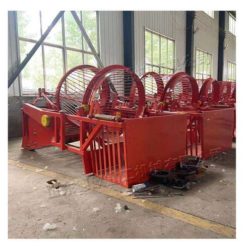 Plastic recycling machine 庄稼地废膜清理机 滚筒式根茎捡拾机