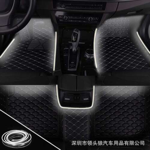 car floor mat 汽车发光脚垫专车专用左右驾驶耐磨防滑地毡垫外贸