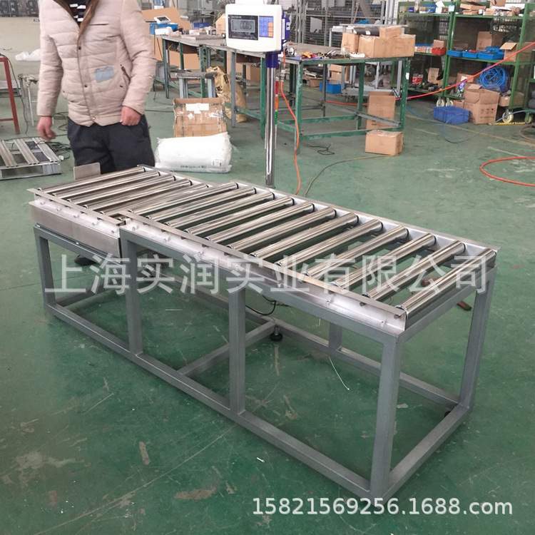 苏州60kg电子滚筒秤 无动力滚轴自动检重秤 30kg带上下限报警台秤