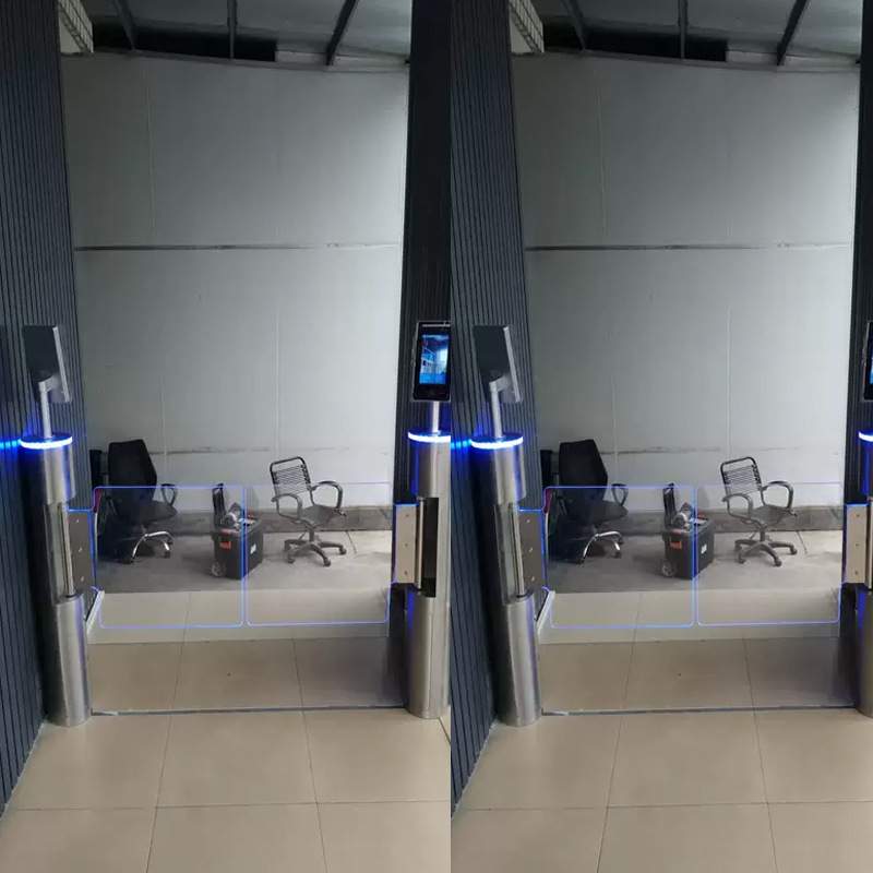 人脸识别圆柱摆闸 刷卡闸机 扫码速通门 访客门禁翼闸 公园全高闸