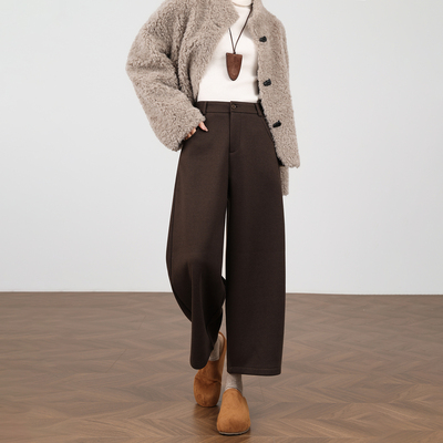 气质百搭轻奢感时髦秋冬九分裤