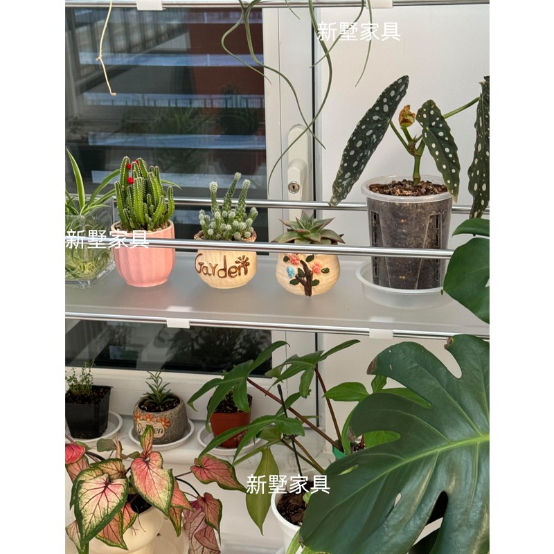 轻奢风网红亚克力光轴花架创意客A厅多层收纳架家用带轮推车展示