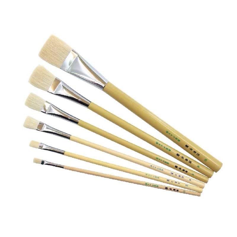 名村大成堂SD平笔别p致笔刷子 别制笔羊毛刷 不透明水彩水粉毛笔