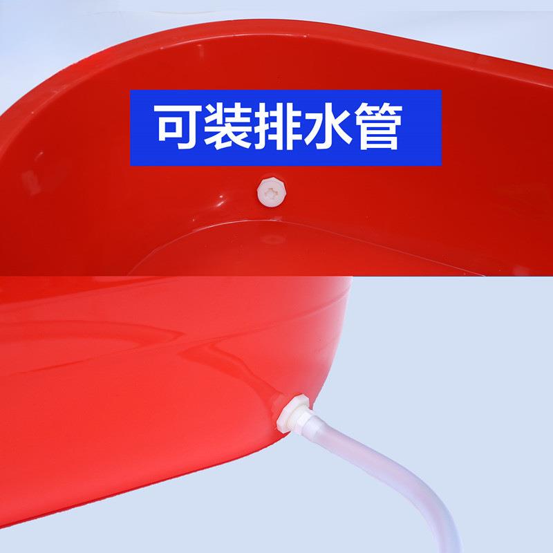 7L洗澡盆成人儿童家用沐浴盆大号长方椭圆形水产养殖桶加厚塑料长