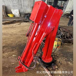 热销车载吊机12v24v皮卡三轮车液压型随车吊220v电动旋转单臂吊