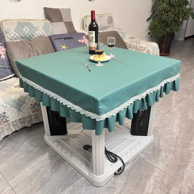 防水烤火电炉皮罩防油桌布免洗PU防尘皮套正方形防烫皮垫桌面罩套,居家布艺,桌布,淘宝优惠券,粉丝福利购,淘宝优惠卷