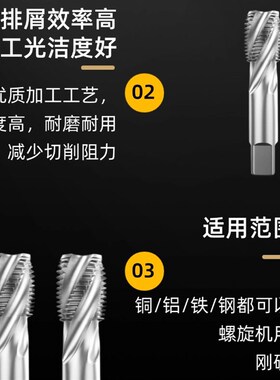 螺旋丝攻M14M16M18M20M22M24M26M30M32M3H4M36X1.0X1.25X1.5X2.0
