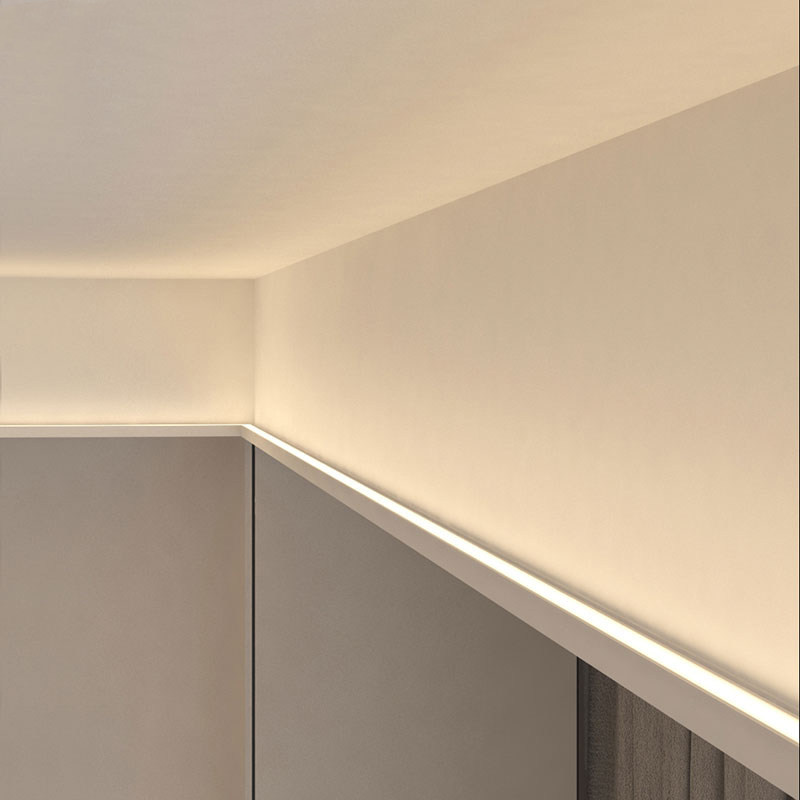 双眼皮向上打光线形灯带客厅吊顶线型灯单边吊上发光洗墙线性灯槽,家装灯饰光源,室内LED灯带,淘宝优惠券,粉丝福利购,淘宝优惠卷