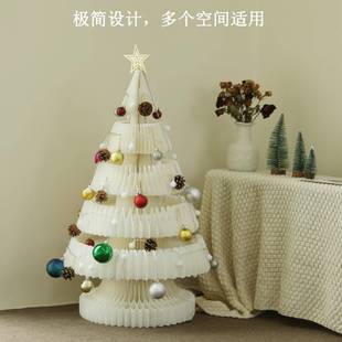 饰摆件节庆折纸桌面客厅家居折叠饰品橱窗道具 圣诞树装