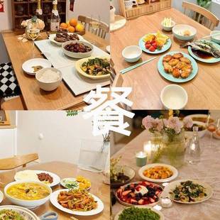储实木四餐桌一RMX桌椅组合家用户型出租小房用大板桌边柜一体物