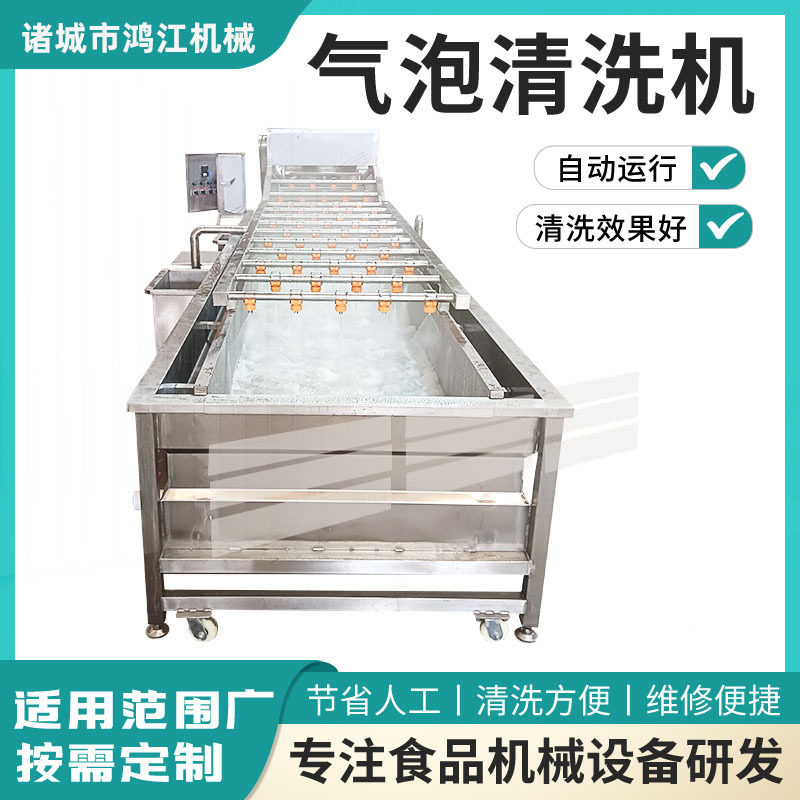 304不锈钢气泡果蔬清洗机全自动