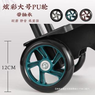买菜小拉车家用快小递推车拉货车拖折购叠CQN便携拉杆车超市物手