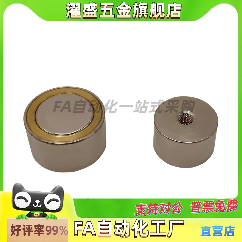 HXU/HXF/HXUM/HXUMN/HXUS/HXUSN 4/5/6/8/10/13/16/20/25带座磁铁