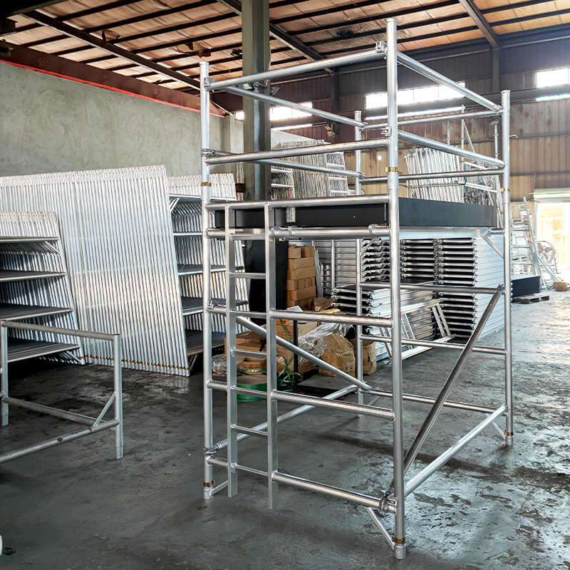 铝合金脚手架欧标小型窄架简易登高作业I平台组合式移动门式爬梯