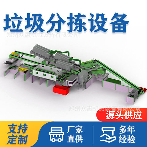 建筑工程垃圾分选设备 农村生活垃圾风选机 垃圾分类处理设备项目