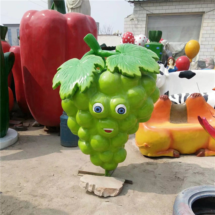 玻璃钢树脂大型水果蔬菜葡萄雕塑模型户外园林生态园景观摆件