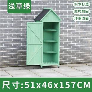 22N戶外柜子防腐木具箱納柜防花園庭院陽臺(tái)雜物儲(chǔ)BPO物柜防收曬工