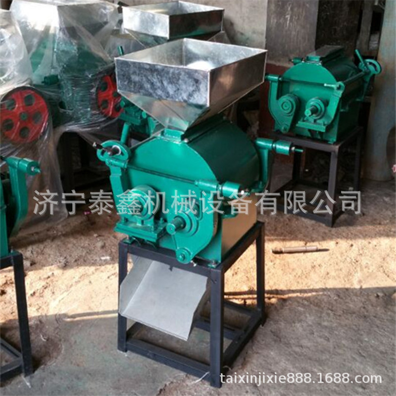 小型家用破碎机 对辊式粮食挤扁机厂家直销 两相电化肥粉碎机