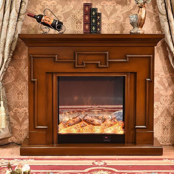 ./.米柜欧式壁炉电简视装饰架芯约美EKP式背景取暖炉实木火