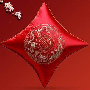 结婚喜字抱婚庆枕红色靠F769MJTJ垫喜枕套客Y厅沙发婚 床IR新中式