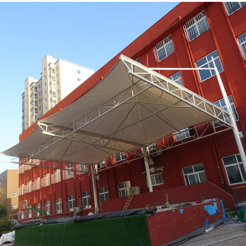 学校体育育看结台膜户构体体育看台育馆遮阳棚膜结构外大型体馆膜