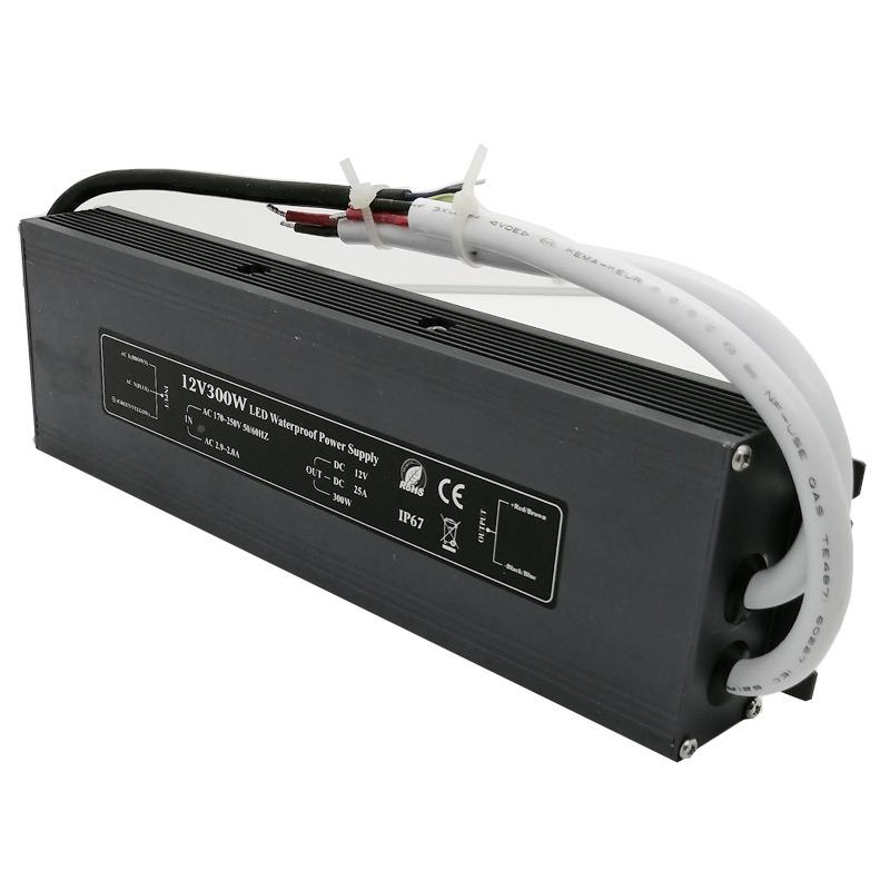 I开P68TRD12V25A防300W超全水地理灯关电源LED工程亮薄化防水电源