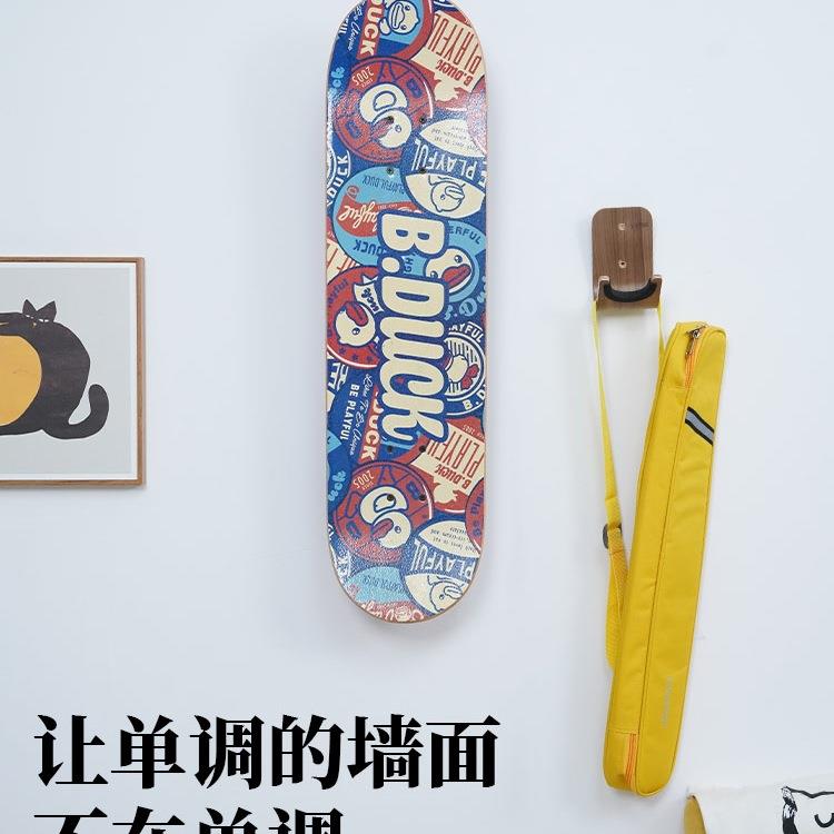 免打孔滑板挂架架长板钩挂展示架滑板收F97JT88H纳置物挂墙架冲浪