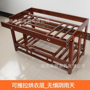 客厅餐厅茶折几取 烤桌子家用长抽方形叠火屉烤45160火架简易冬季