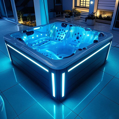 户外亚克力气泡按摩泳池jacuzzi