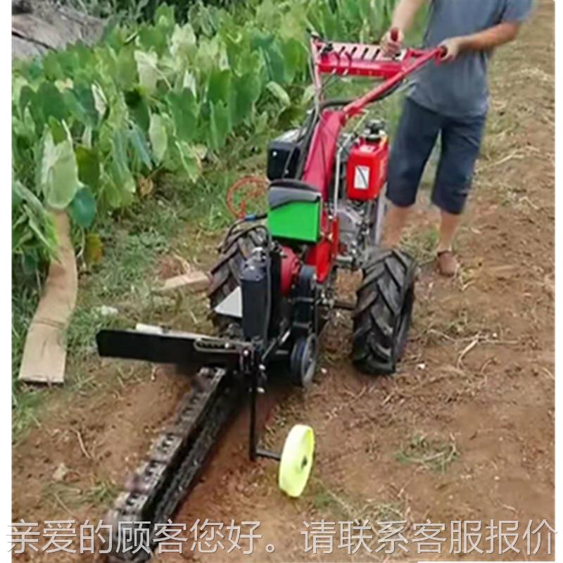 型链条开沟机 地小面挖深开沟1米深电缆地埋线DWB 管道槽机