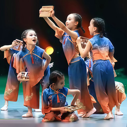 小算神舞蹈演出服儿童算一算算盘舞蹈道具少儿珠算口决表演服装