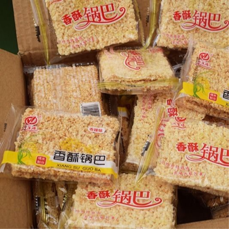 安徽特产手工农家糯米油炸锅巴安徽特产批发休闲麻辣零食小包装