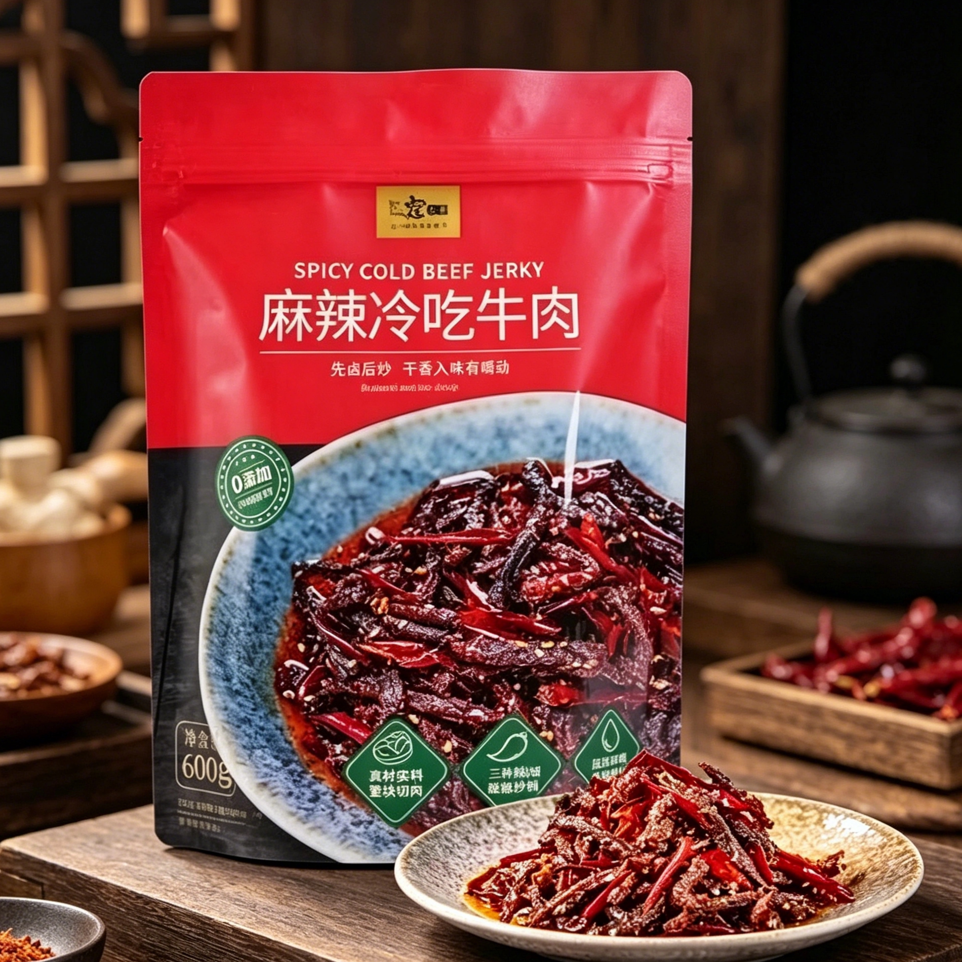 山姆寇大麻辣冷吃牛肉鲜香不腻肉质筋道有嚼劲解馋代购官方旗舰店