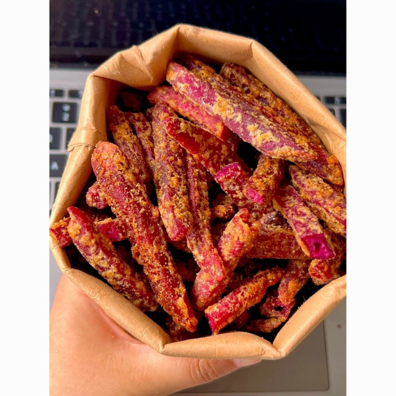 蟹黄紫薯条芝士味芋头条酥脆地瓜干红薯干紫薯干孕妇网红休闲零食