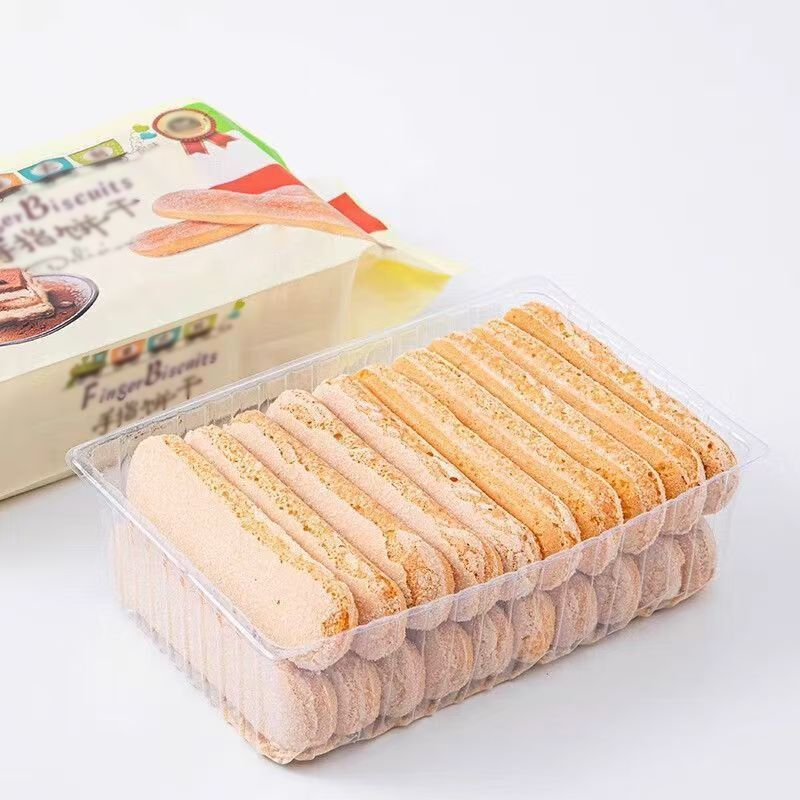 商用手工提拉米苏手指饼干零食慕斯蛋糕装饰专用饼干独立包装整箱