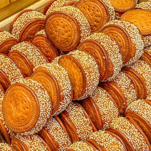 老式纯手工芝麻南瓜饼早餐饼传统芝麻饼健康童年小吃零食批发