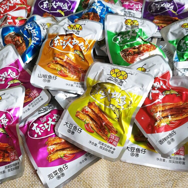 年年有东江大坝香辣鱼仔湖南郴州特产散装小鱼干鱼块毛毛鱼零食