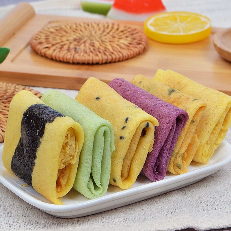 厦门特产凤凰卷鸡蛋卷海苔味芝麻味零食12包