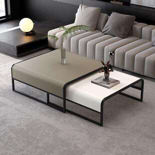 轻奢办公室商用茶几现代组合客厅家用新款意式高级现代简约小户型