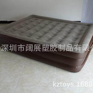 厂家现货加厚PVC植绒充气双人床垫加高充气床垫充气植绒床垫