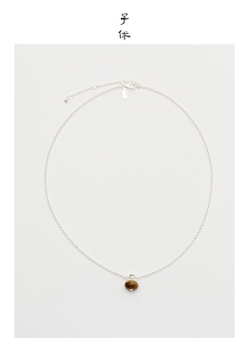 子休沉香聚宝瓶银项链女生礼物