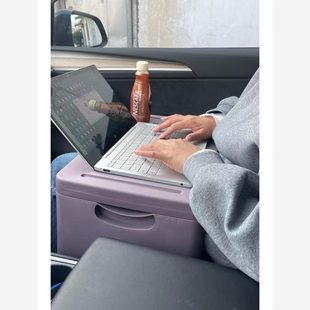 防洒车载小桌板便携车内折叠餐桌好收纳副驾驶前排后排吃饭工作台