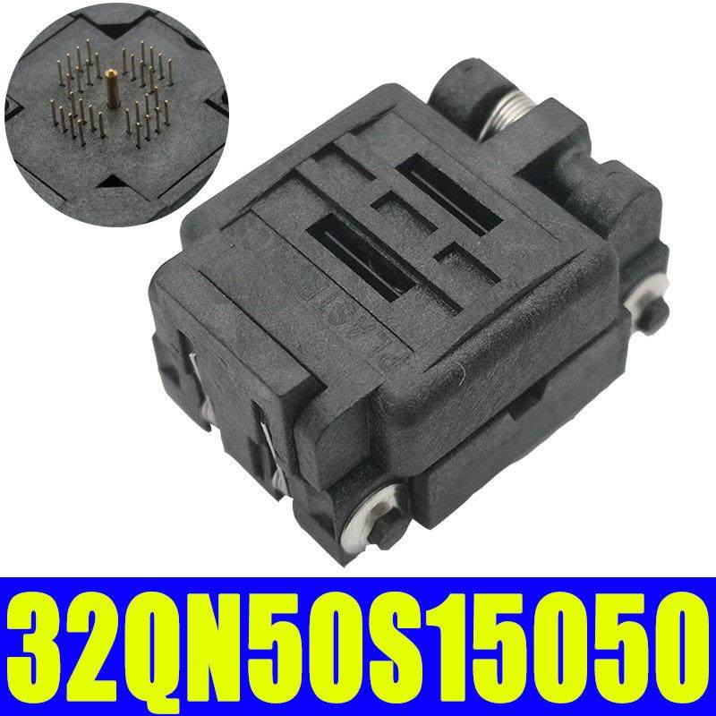 原装进口PLASTRONCS 32QN50S15050/QFN32 5×5 0.5间距测试烧录座