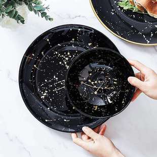 ARDACAM 北欧纯手工制作无铅玻璃果盘冷食多用摆设盘沙拉盘餐厅碟