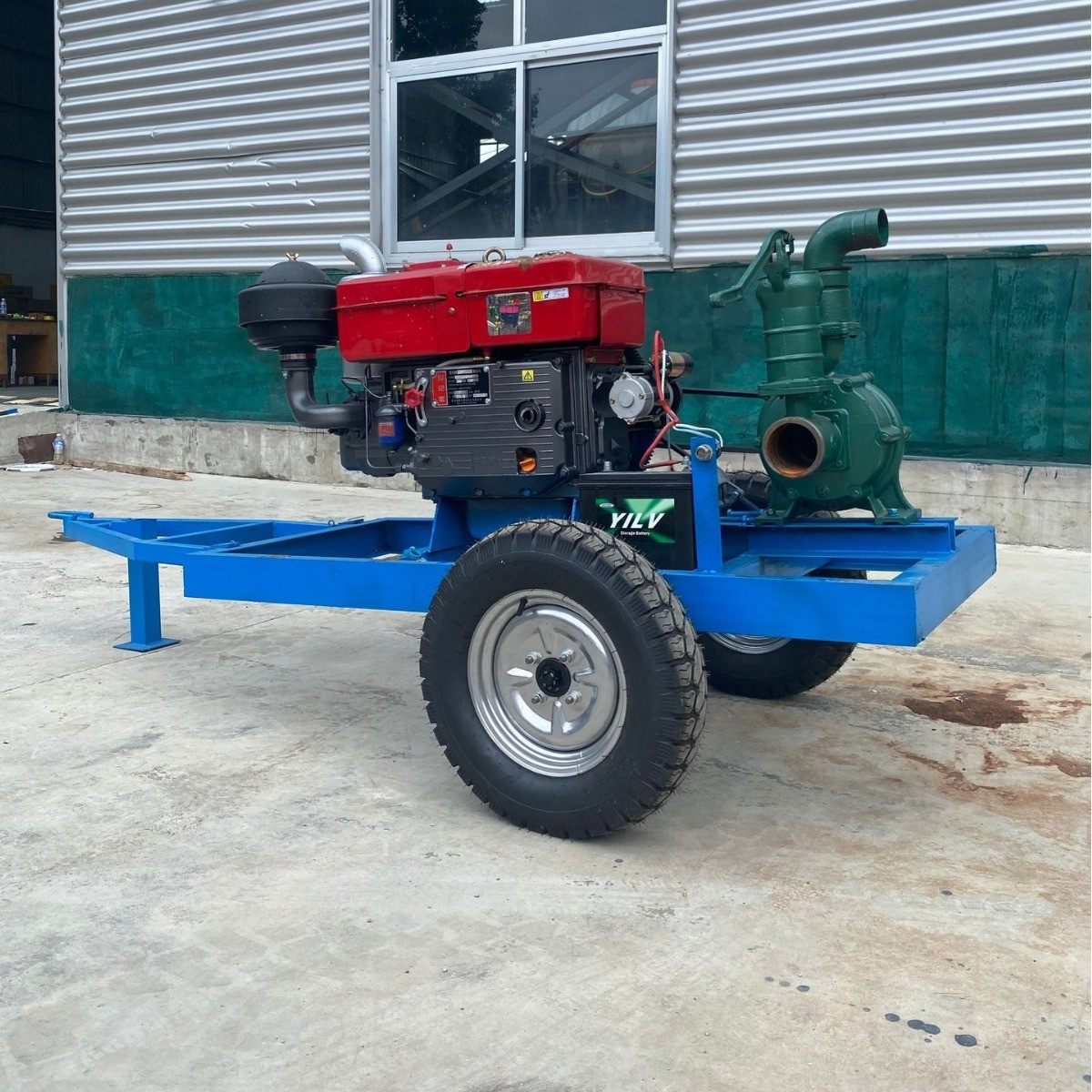 柴油泵抽水机 大流量自吸泵4寸移动式 柴油机防汛泵排污泵