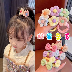 毛巾圈儿童发绳不伤发扎头绳女童橡皮筋发圈头饰小女孩扎马尾可爱